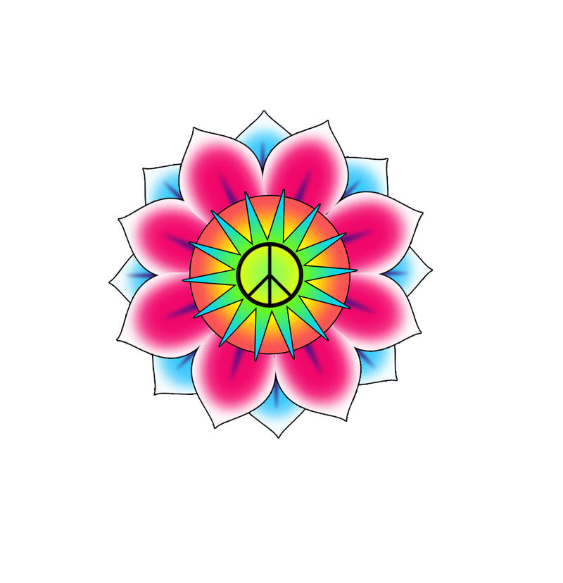 Lotus and Peace Sign Tattoo by RogerBean on deviantART