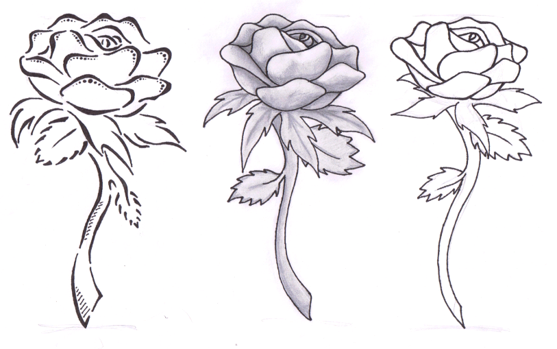 Rose Tattoo Commision | Flower Tattoo