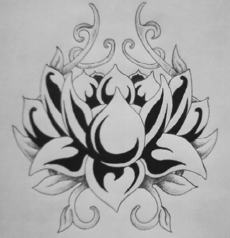 Testing Lotus Designs | Flower Tattoo