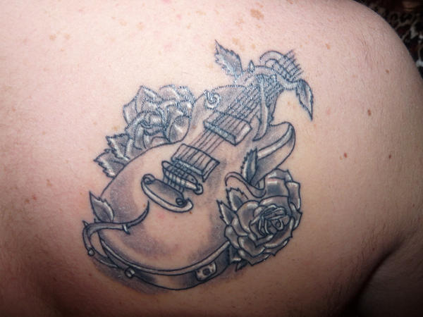 Guitar tattoo by Kji13 on deviantART
