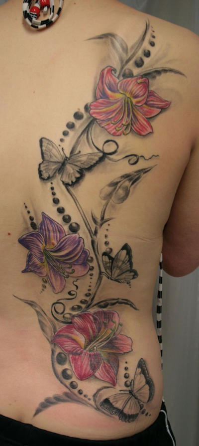 Butterfly Lily ready by 2FaceTattoo on deviantART