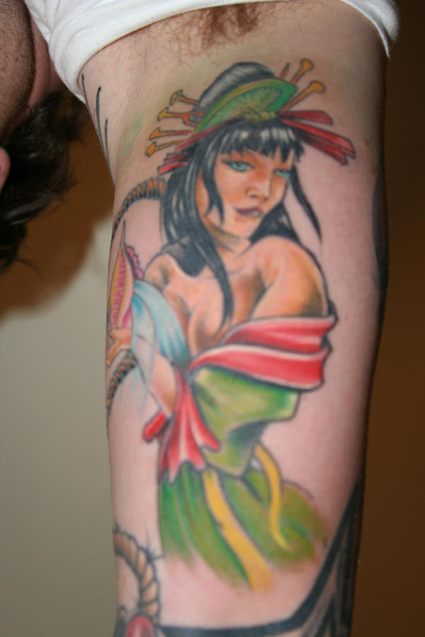 Geisha Tattoo by njhc0r on deviantART