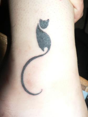 Cat tattoo on Pinterest | Letter L Tattoo, Cat Tattoos and Letter L