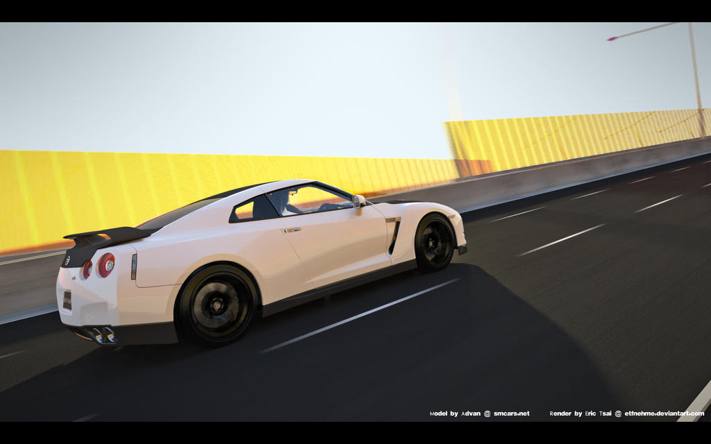 Nissan GTR White Out by etfnehme on deviantART