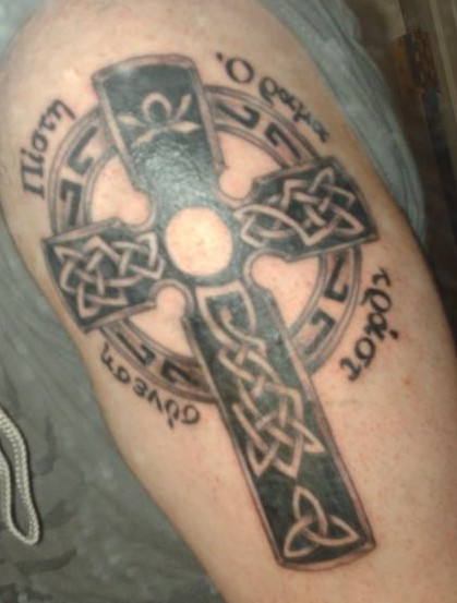 Celtic Cross Tattoo For Men. cross tattoos for men