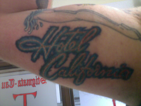 Hotel California tattoo by itchymarky on deviantART