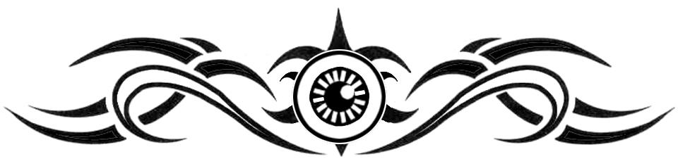 tattoo on eye. Tribal eye tattoo art by