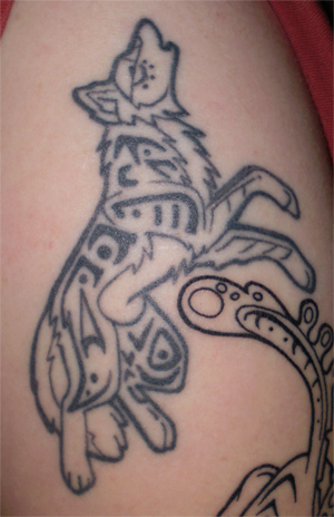tattoo wolf. Wolf tattoo by *CunningFox on