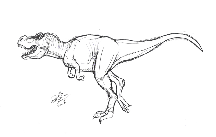 Draw T-Rex or Velociraptor 2 by Diana-Huang on DeviantArt