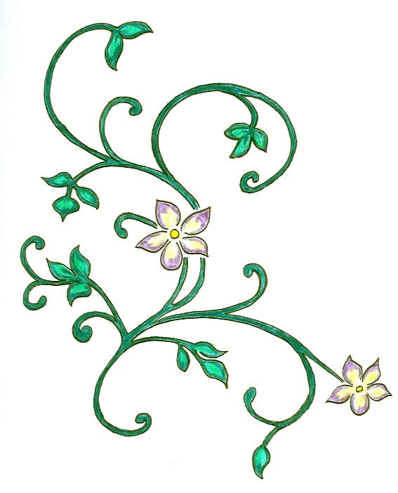 kitchen flowers - flower tattoo