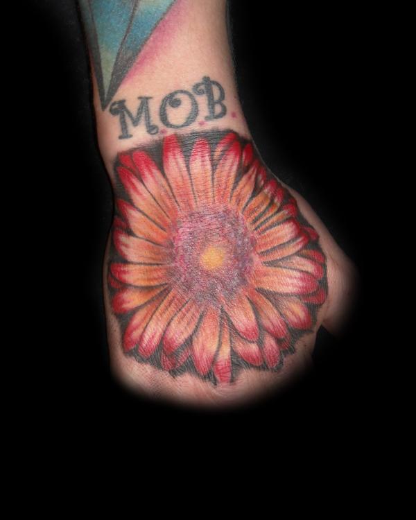 hand flower | Flower Tattoo
