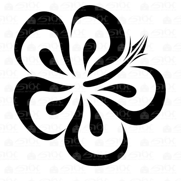Tribal Hawaii Flower | Flower Tattoo