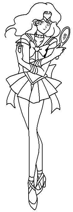 sailor neptune coloring pages - photo #16