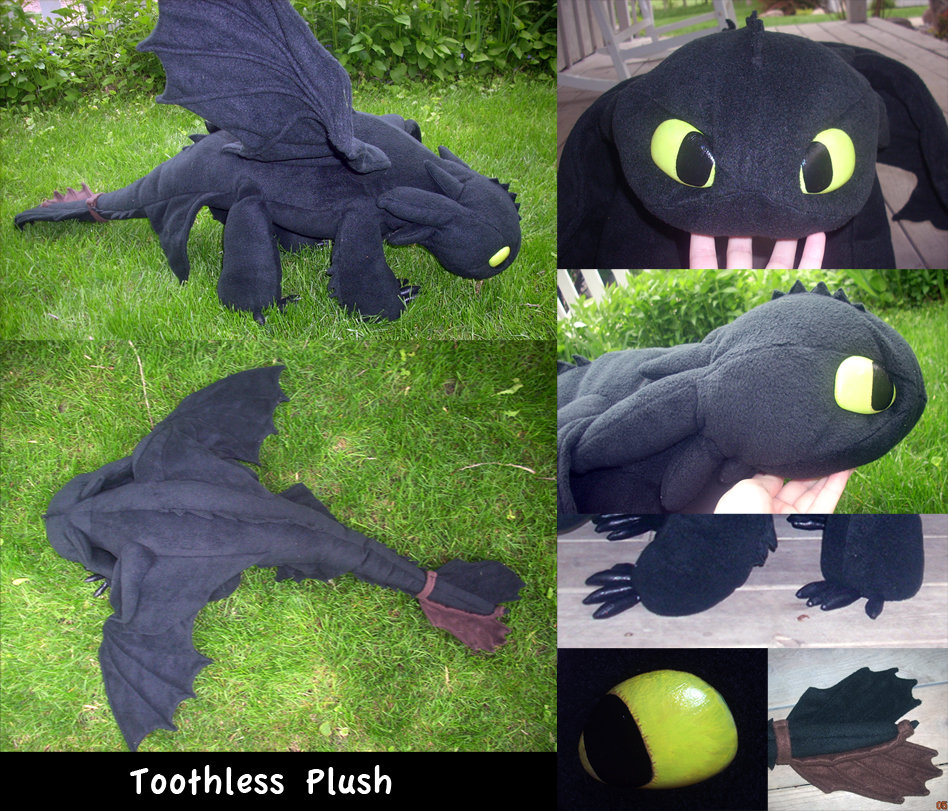 Toothless Plush by nooby-banana
