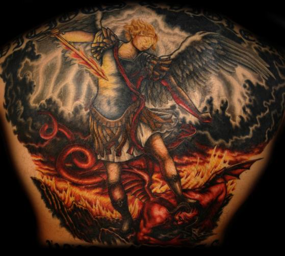 Fallen Angel Tattoo Arch Angel Michael
