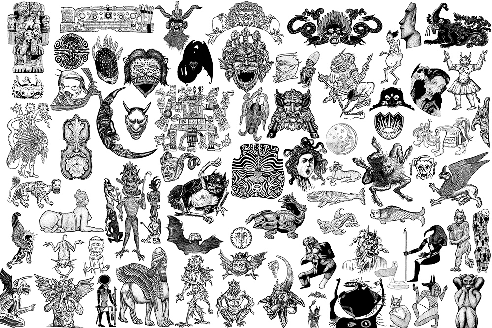 Monster Tattoo Flash Designs