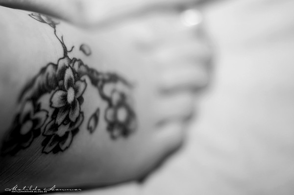 Foot Tattoo - Cherry Blossom - by ~matildahammar on deviantART