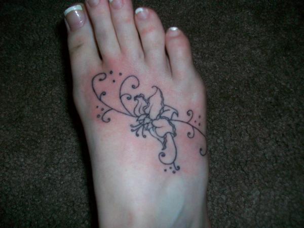 Foot Tattoo- Flower | Flower Tattoo