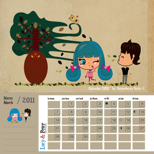 march calendar 2011. Calendar 2011 - March by