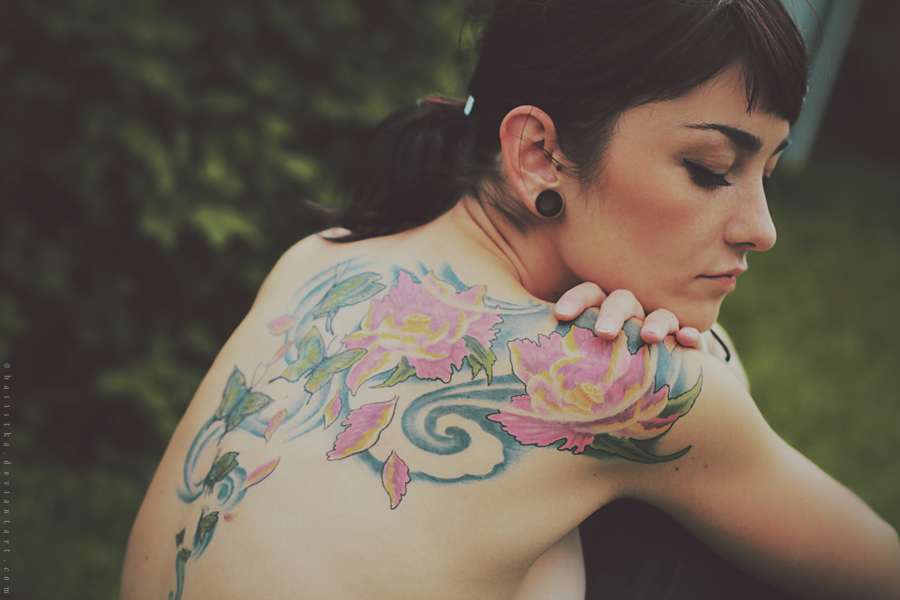 Girl with tattoo III