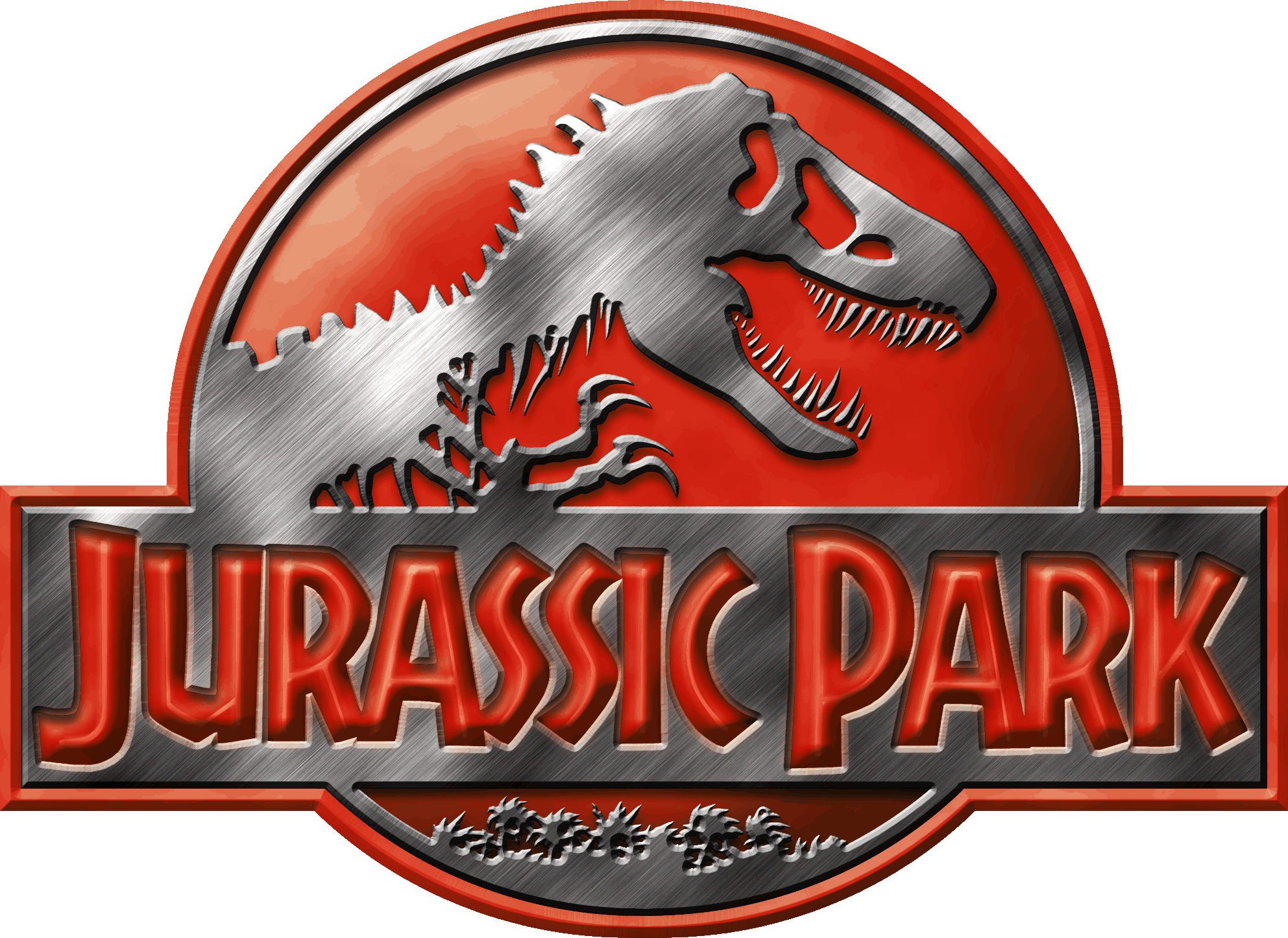 Jurassic Park Logo Red by OniPunisher on DeviantArt
