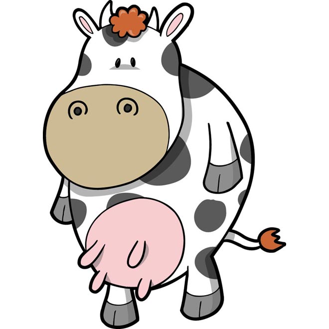 cute Cow drawing illustration by cgvector on DeviantArt