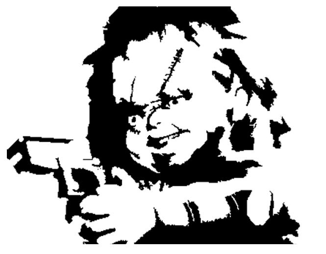 Chucky Stencil by Reddrmario on DeviantArt