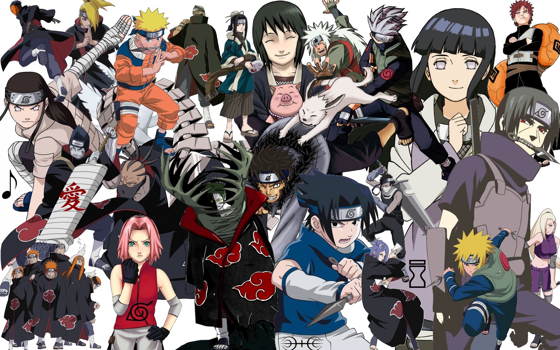 Naruto Collage Wallpaper by superzproductions on DeviantArt
