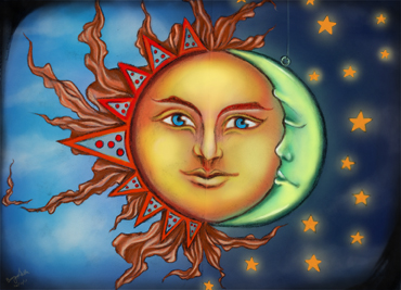 When the Sun and the Moon kiss by BerryLuna