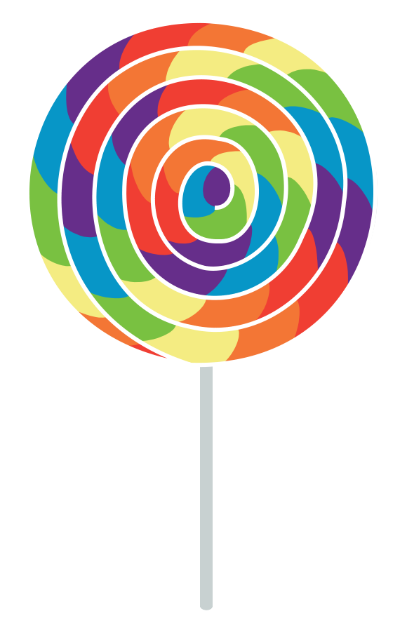 rainbow lollipop clipart - photo #13