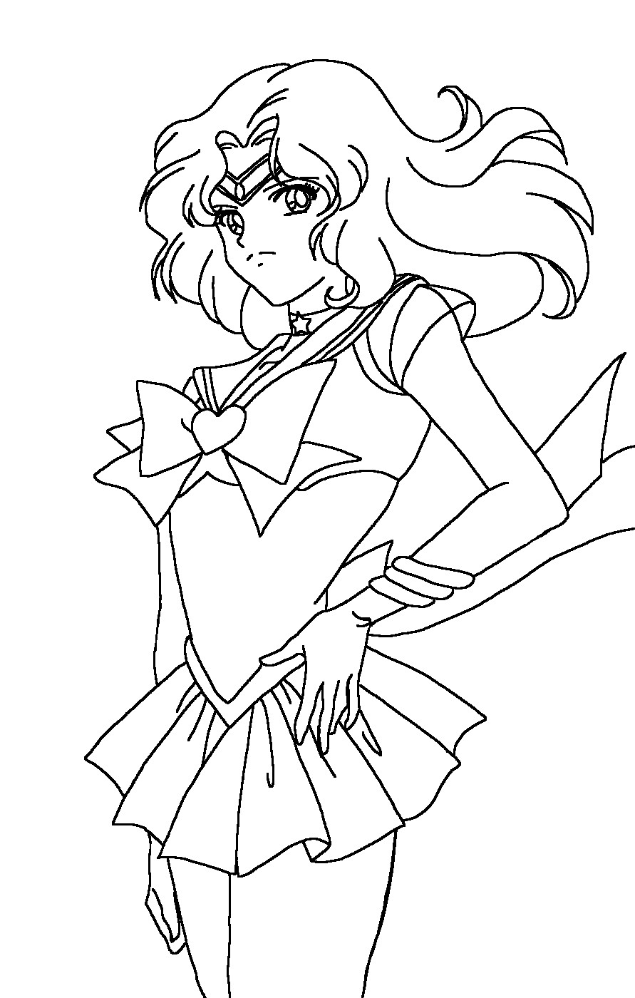 sailor neptune coloring pages - photo #3