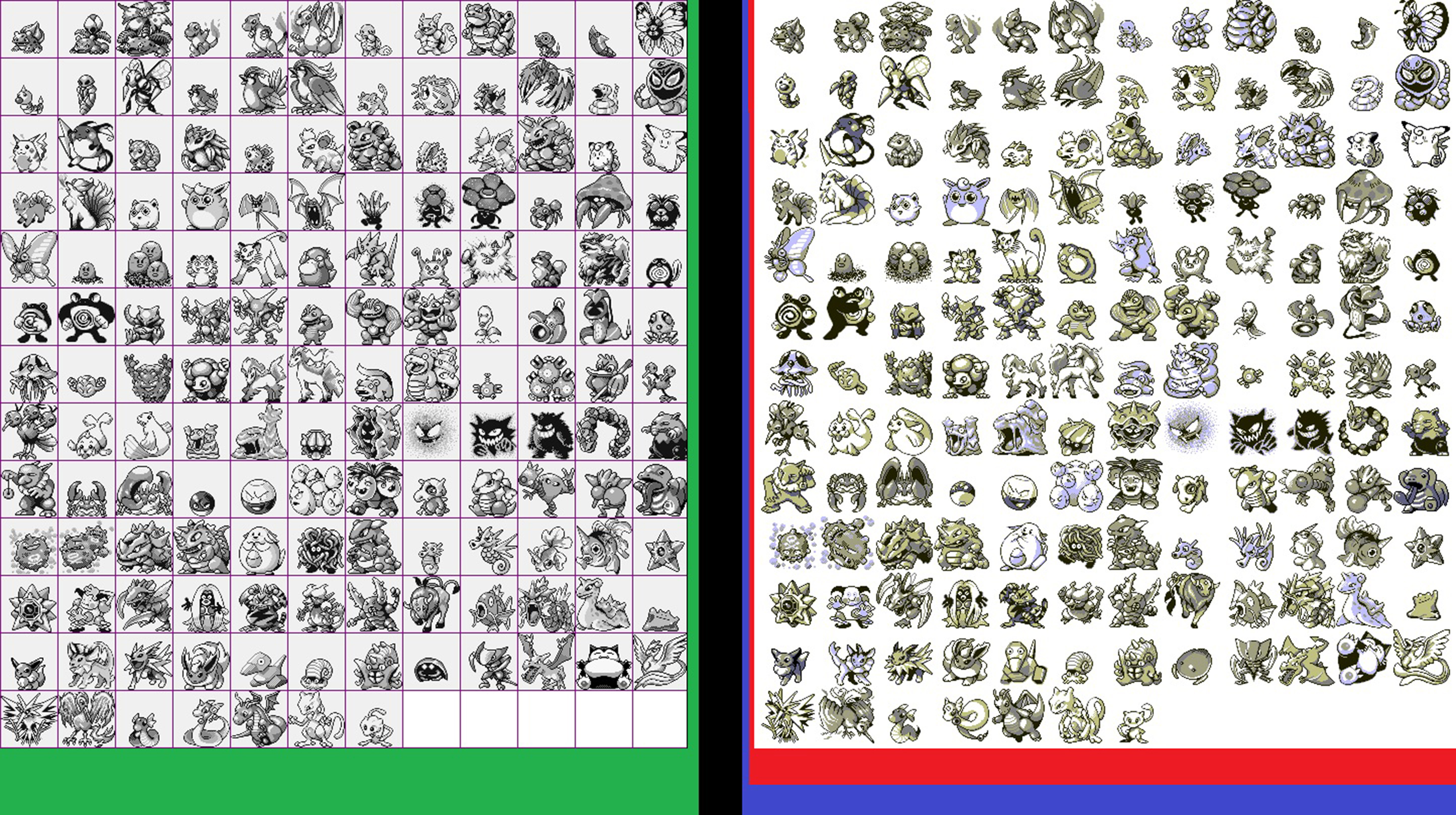 pokemon red and green and blue