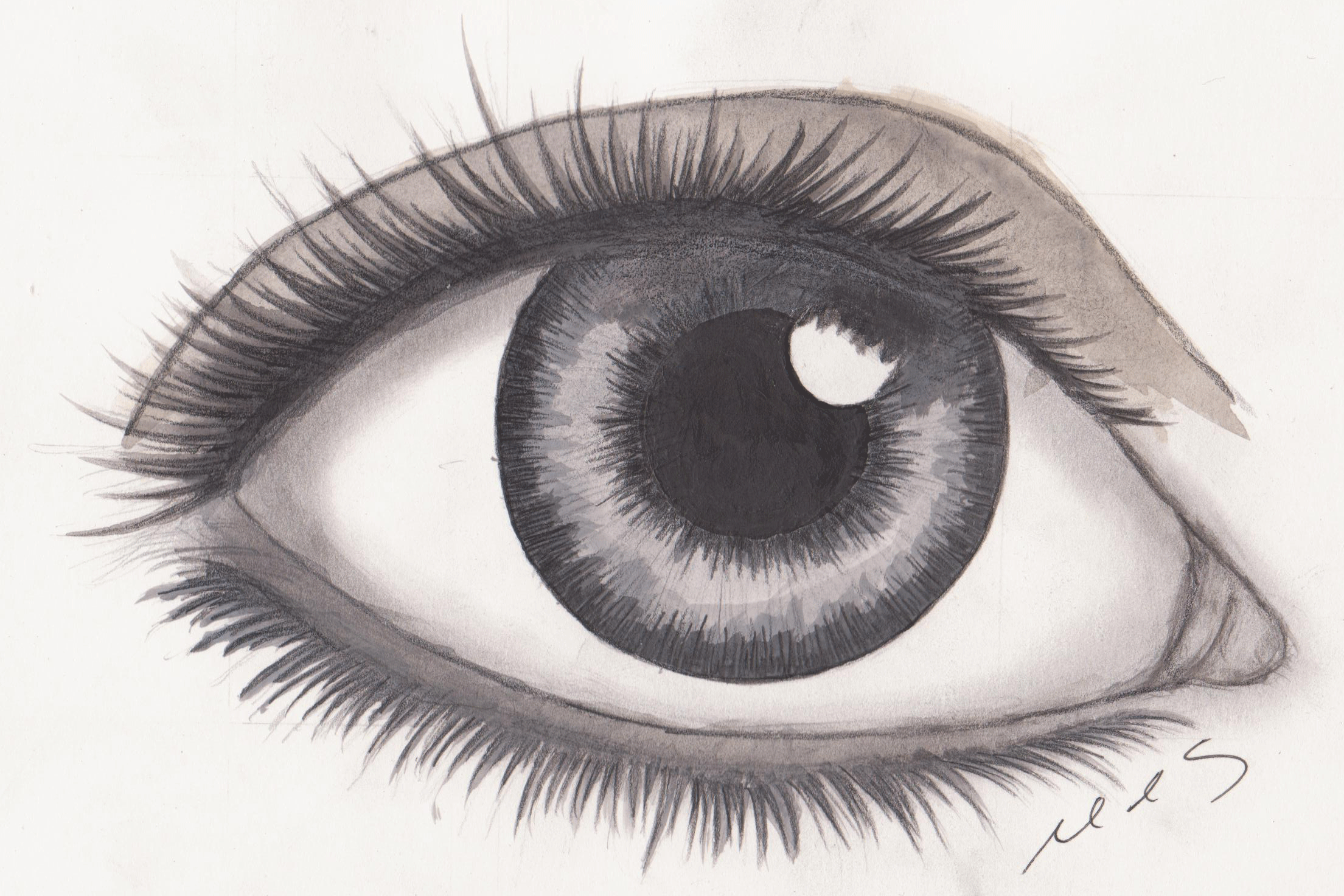 Drawing Of A Realistic Eye Images & Pictures - Becuo