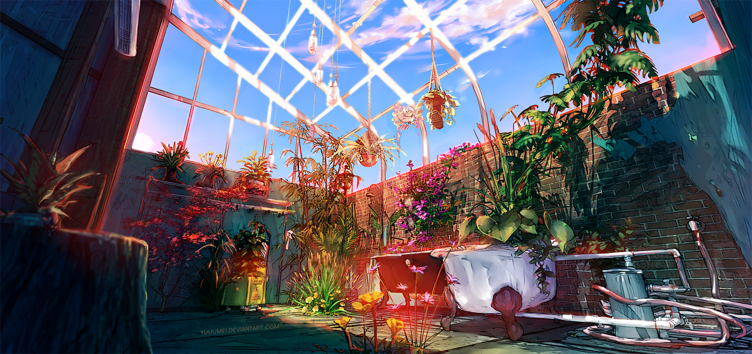 Fisheye Placebo: Background Concept Art 2 by yuumei on ...