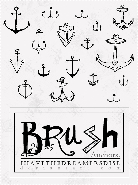 Mini Anchors - Brush by Ihavethedreamersdise