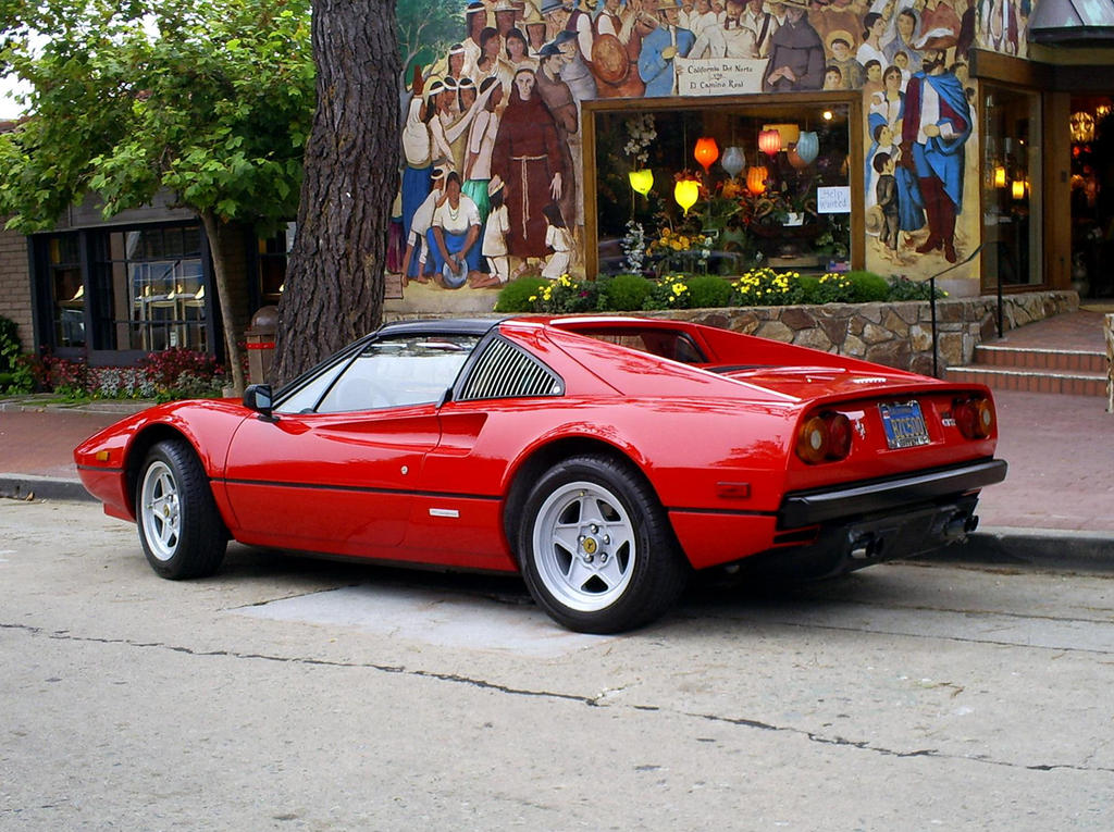 classic red Ferrari 308 GTS by Partywave on deviantART