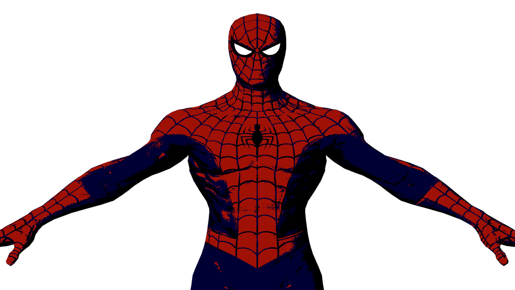 spiderman 3d model. Spiderman 3D Toon by