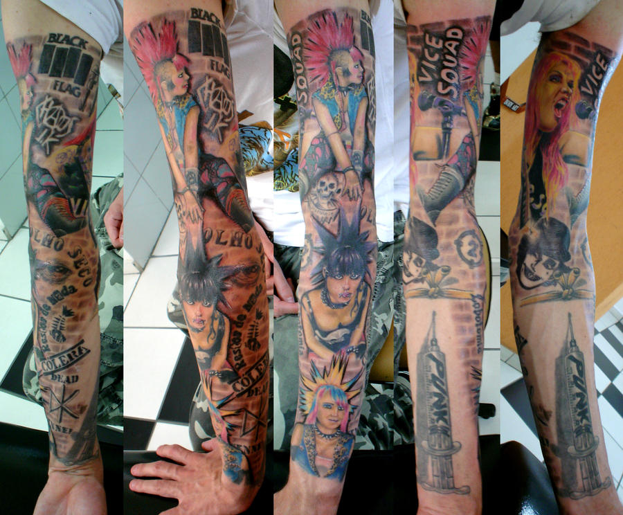 tiger tattoos Punk Sleeve