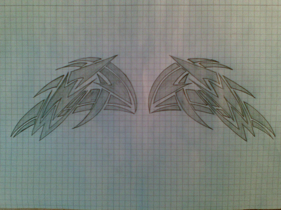 Tribal angel wings by IceDesigns on deviantART