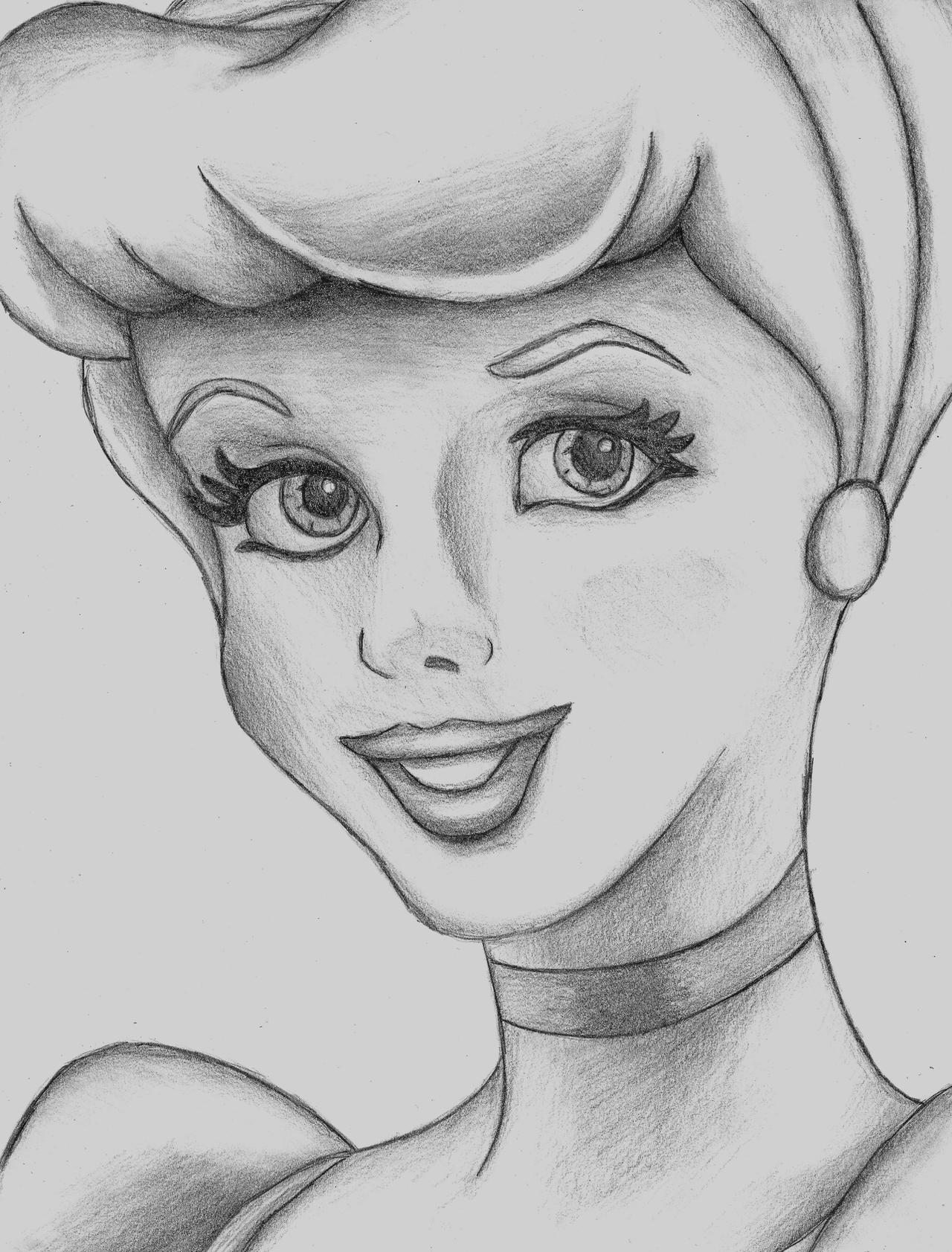  Sketched Disney Drawing with Pencil