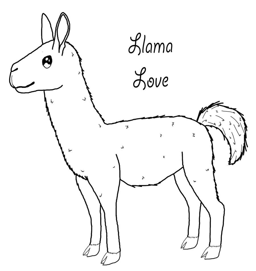 Llama Coloring Pages - Kidsuki