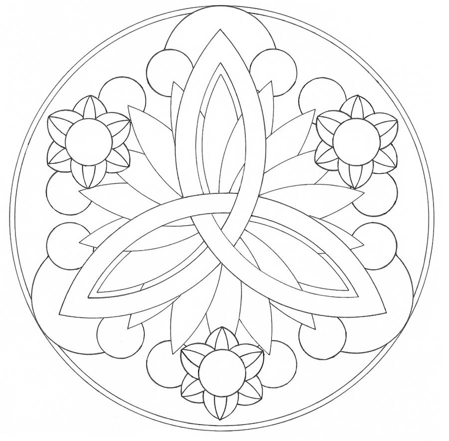 mandala coloring pages easy - photo #23