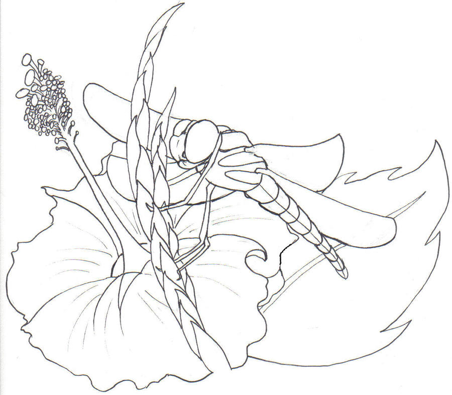 Dragonfly design | Flower Tattoo