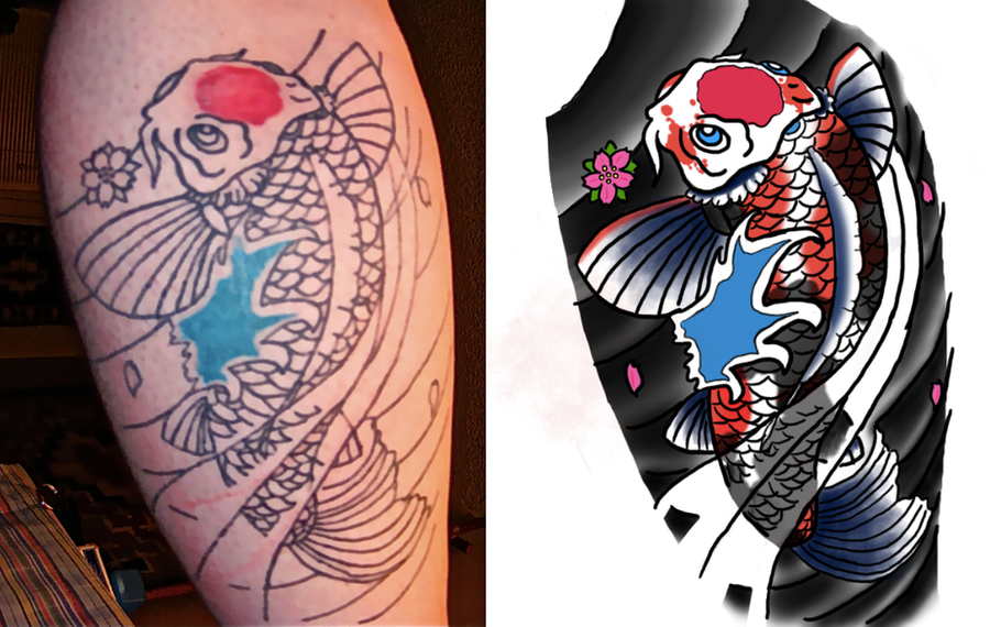Koi Tattoo Color Reference