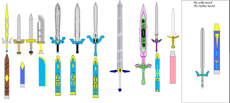 Zelda swords by skilarbabcock on DeviantArt