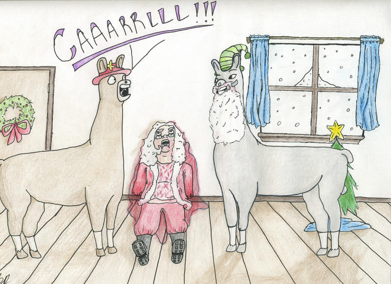 Llamas with Hats: Christmas by