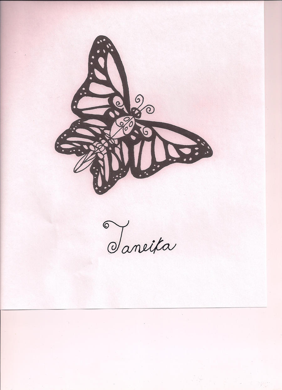 Butterfly Tattoo Cover Up by