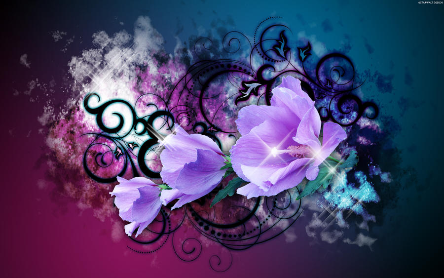 Enchanted Purple Blossoms HD Wallpaper | Android Wallpaper HD