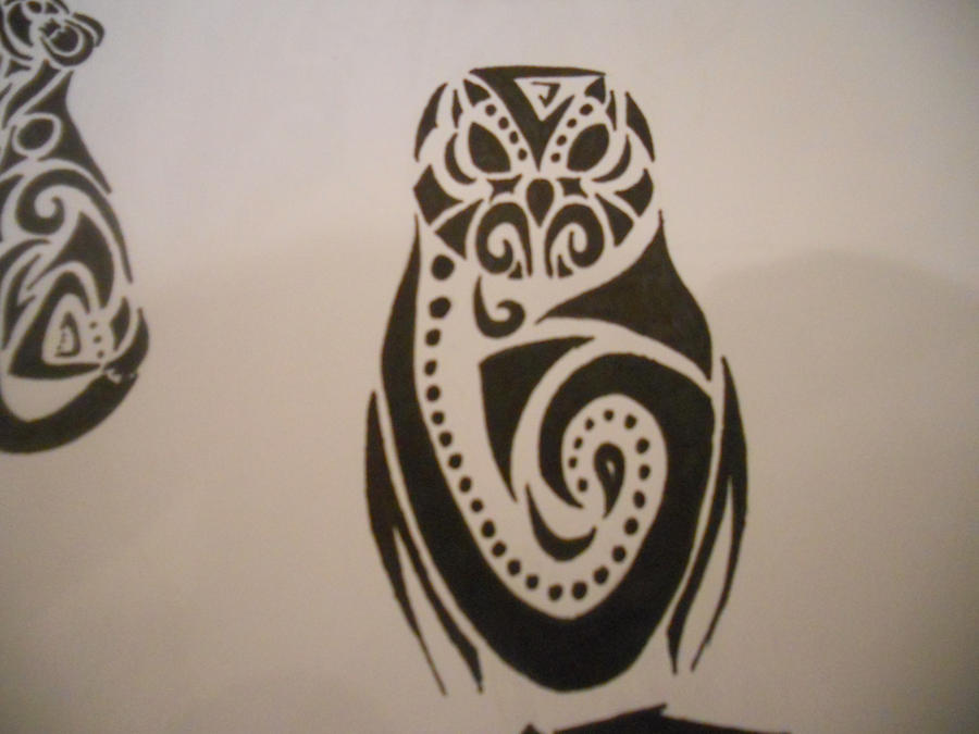 Tribal Barn Owl Tattoo by mikaylamettler on deviantART
