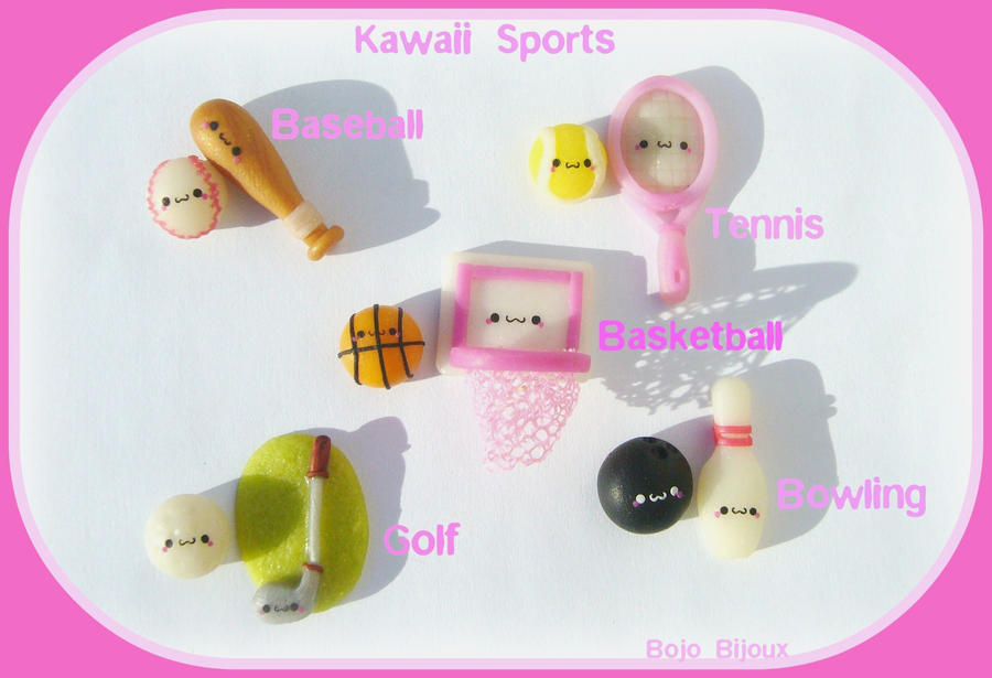 Sports Earrings on Kawaii Sports Earrings By  Bojo Bijoux On Deviantart